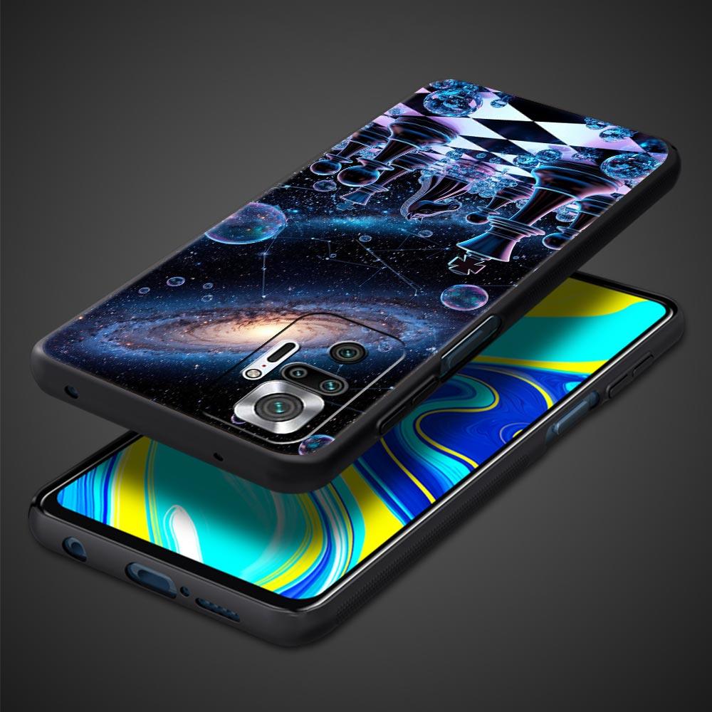 Universe Starry Sky Moon Phone Case Cover for Redmi 14C 10C Note 15 14 13 12 10 11 K40 Pro Plus 5G Shockproof Soft TPU Shell