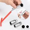 3 In 1 Car Motorcycle Repairing Tool Kit Spark Plug Removal Tool Socket Wrench 16mm (5/8") & 21mm (13/16") T-handle Wrench
