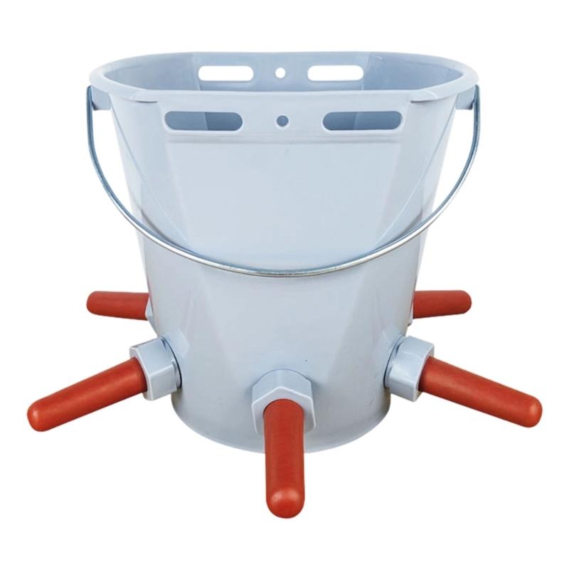 8L Large Capacity Cattle Feeding Bucket Heavy Type Plastic Cattle Milk Bucket for Easy Carrying And Cleaning