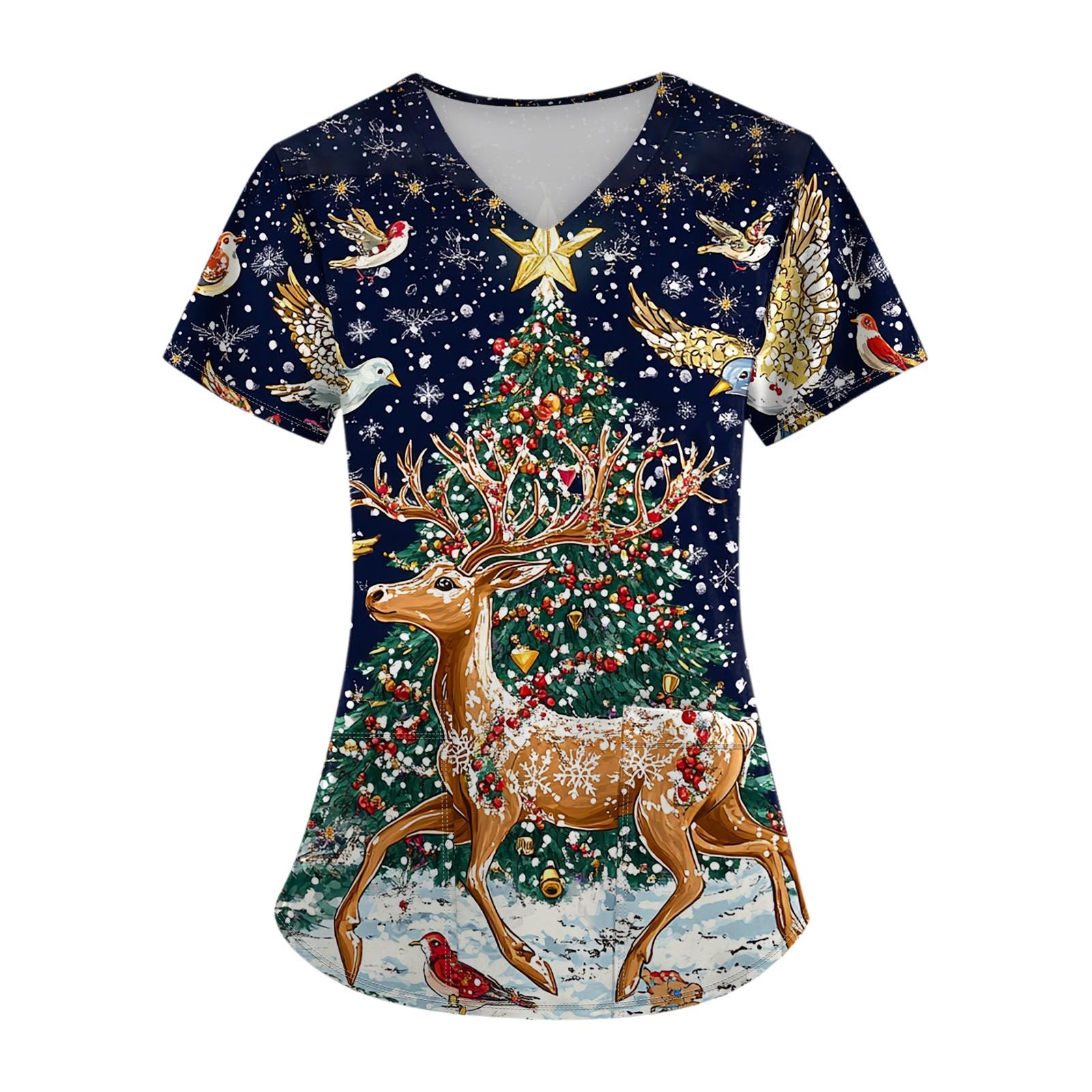 

Женский топ с карманом и коротким рукавом с крестом и V-образным вырезом XXXXXL