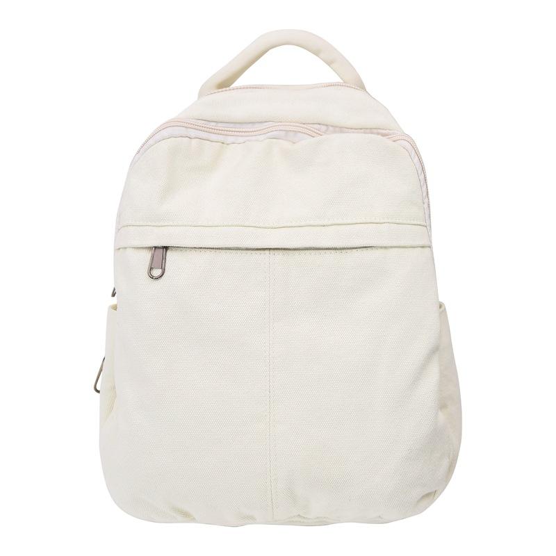 

Невеликий полотняний рюкзак Жіночий однотонний рюкзак Студентська дорожня маленька сумка