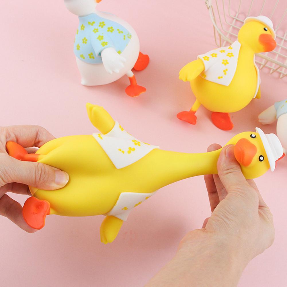 Dress Up Duck Squeeze Fun Toy To Vent Relieve Stress Cartoon Can Animal Funny Decompression Clo H7U3