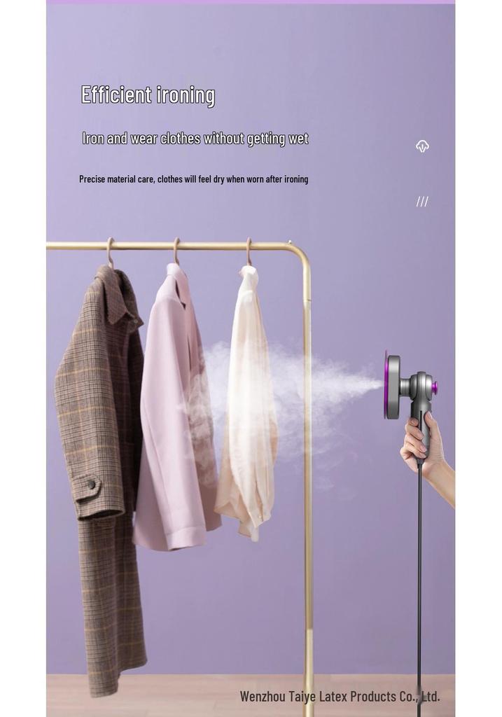 Compact Steam Handheld Iron: Dual-Use Wet/Dry Folding Mini Rotary for Hanging and Flat Ironing
