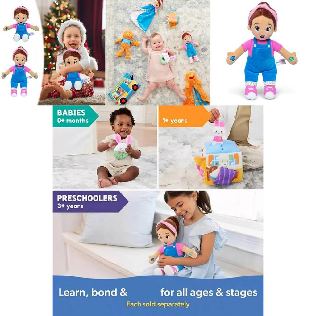 Adorable Ms Rachel Plush Doll Soft Cotton Stuffed Toy For Kids With Comforting Features