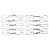 10pcs Hanging Hook Stainless Steel 360 Degrees  Rotating Hook for Bird Feeder Wind Chimes7cm