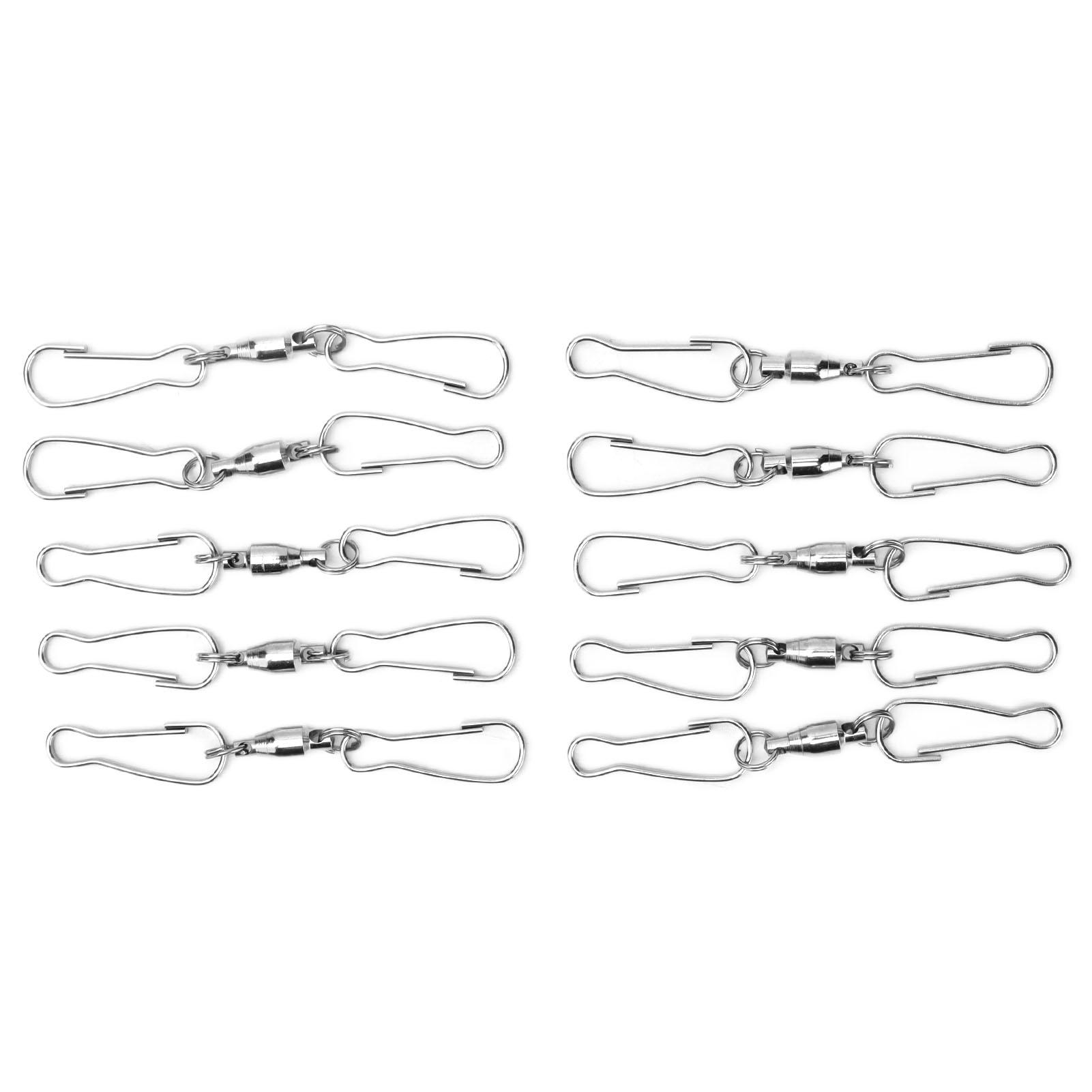 

10pcs Hanging Hook Stainless Steel 360 degrees Rotating Hook for Bird Feeder Wind Chimes