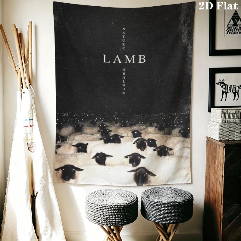 The Silence of the Lambs Wall Tapestry Aesthetic Wall Hanging Printed Fabric Blanket Decorative Tapestries for Bedroom Living Room Home Decor