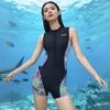 Swimsuit Female One-piece Boxer Conservative Slimming Sports Swimming Pool Hot Large-size Racing Suit