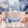Cute Animal Kids Toddler Hand Towels for Home Bathroom Kitchen with Hanging Loop