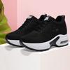2025 Summer New Women's Inner Height Increase Women's Shoes Platform Air Cushion Sports Shoes Casual Travel Shoes Slope Heel Single Shoes Light