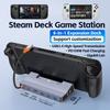 Stație de andocare Steam Deck Dock cu ventilator 6-în-1 HDMI 2.0 4k@60hz Gigabit Ethernet Încărcare la viteză maximă USB-C USB 3.0