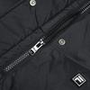 Fila Lifestyle White Series Versatile Solid Color Zipper Hooded Down Jacket Women Outerwear Black F11W443904FBK