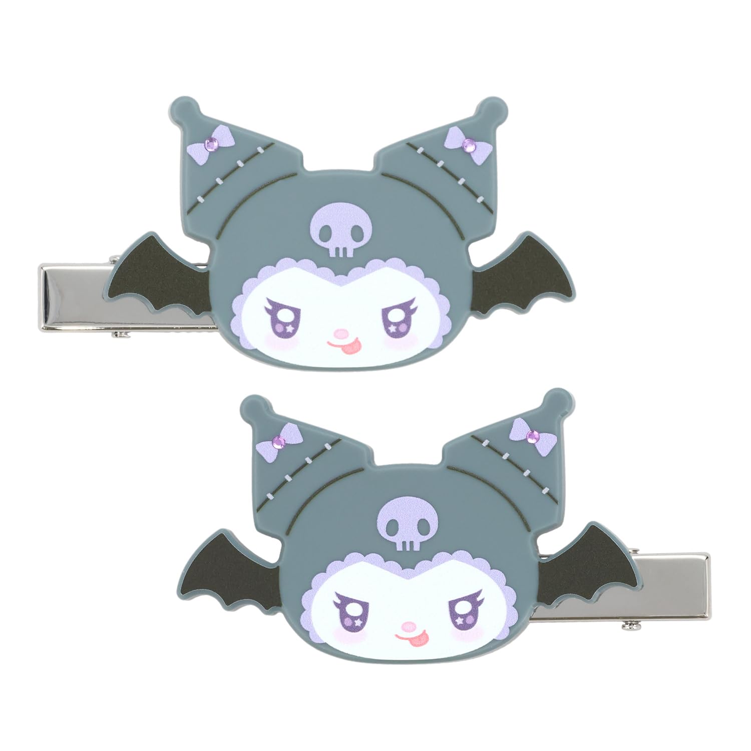 Shobido Sanrio Angel and Devil Series Hair Clips Limited Original Illustration SA56457 (2 pieces) Kuromi
