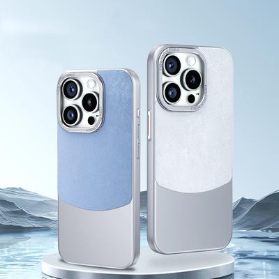 Stoßfeste Handyhülle aus Flanellleder für Huawei Mate 60 50 Pro 40 iPhone 15 14 13 Pro Max 12 Cover PC Hybrid Metallrahmen