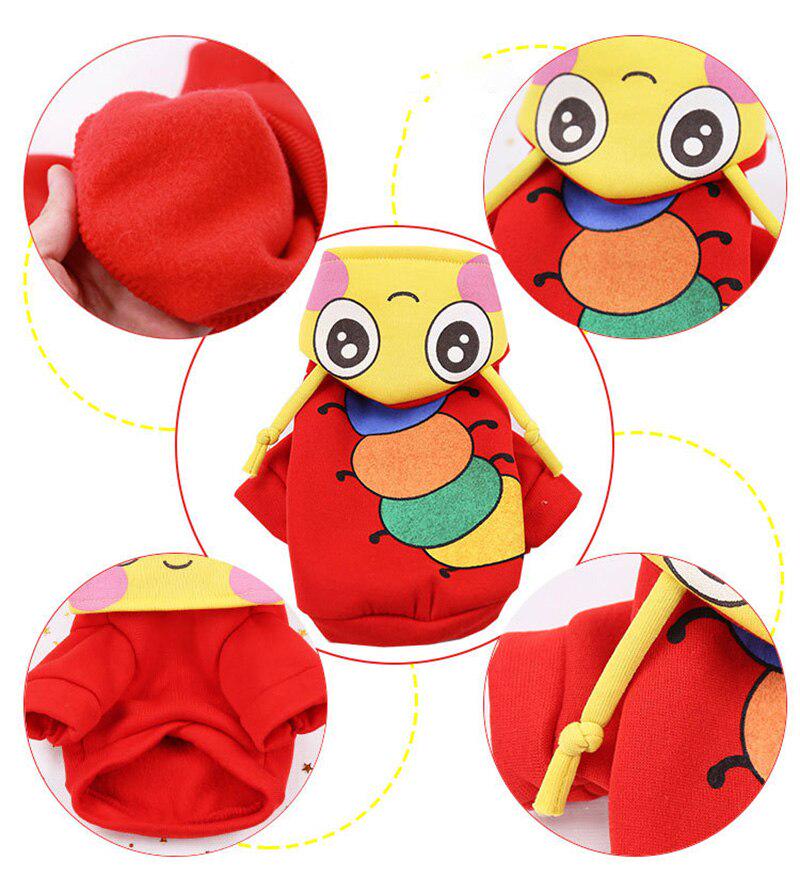 Cartoon Design Dog Clothes Halloween Dog Costume Small Dog Coat Winter Puppy Clothes Dog Hoodie Coat