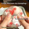 Strawberry Rice Dumpling Crispy Squeeze Ball 3 Inner Balls Jelly ASMR Vent Fidget Stress Relief Toy for Adults Kids.