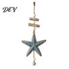 Rustic Wood Decor Lighted Wooden Fish Starfish Wall Hanging Ornament, Beachy with Warm LED Lights Lights, Coastal Nautical for Home Porch Beach House