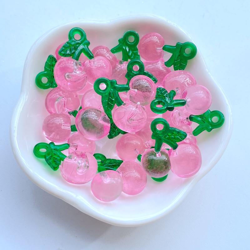 10Pcs New Cute Mini Strawberry Cherry Flat Back Resin Scrapbooking DIY Jewelry Craft Decoration Accessories