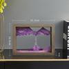 Moving Sand Art 3D Sandscape Quicksand Liquid Hourglass Rotatable Wooden Frame Flowing Sand Painting Office Home Decor Gifts