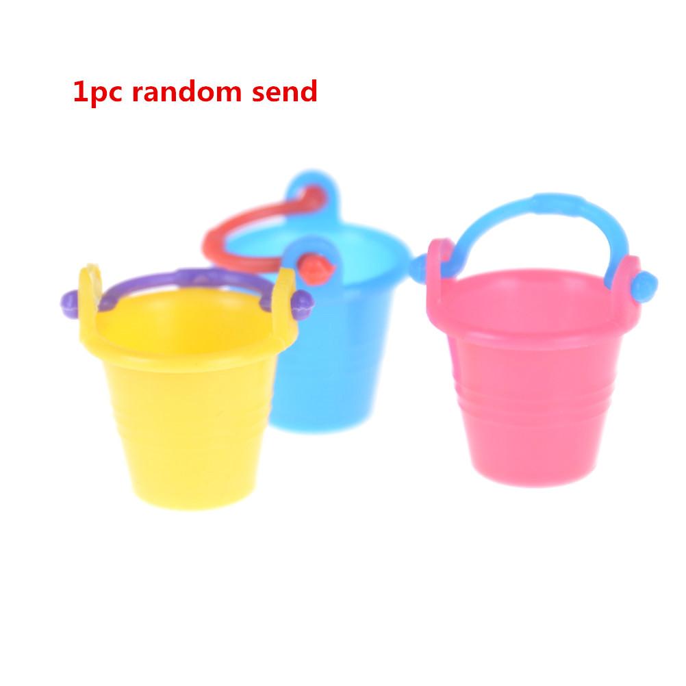 

1/12 Metal Watering Can Buckets Garden Miniature Decoration For Children Kids Dolls Acces Dollhouse Miniature Furniture Toys