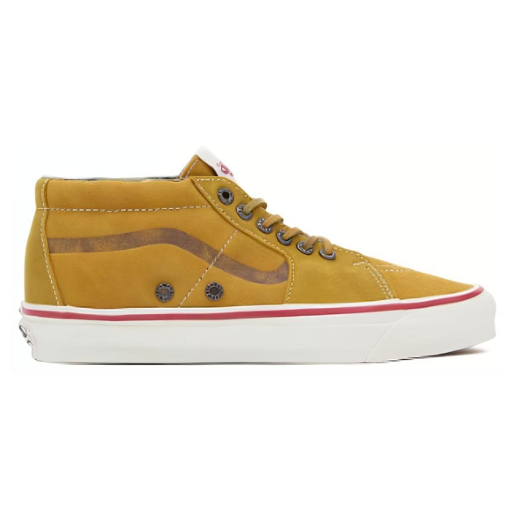 Nigel Cabourn x Vans Sk8-Mid LX Vintage Suede Unisex Sneakers Tan Vintage-Suede-Tan VN0A4BVCTAN