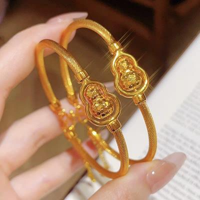 Laser Gourd Rotating Bracelet Women's Light Luxurious and High-level Fortune Bracelet