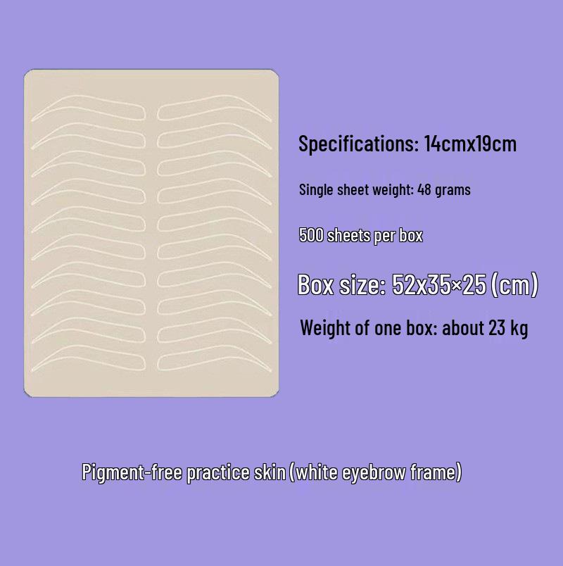 

Силіконова практика для мікроблейдингу та татуювання: Брова, Око, Губа Гумова Шкіра для Початківців