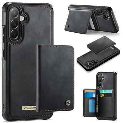 CASEME Hülle für Samsung Galaxy A57 5G, RFID Lederhülle, mit abnehmbarem Portemonnaie, Schwarz