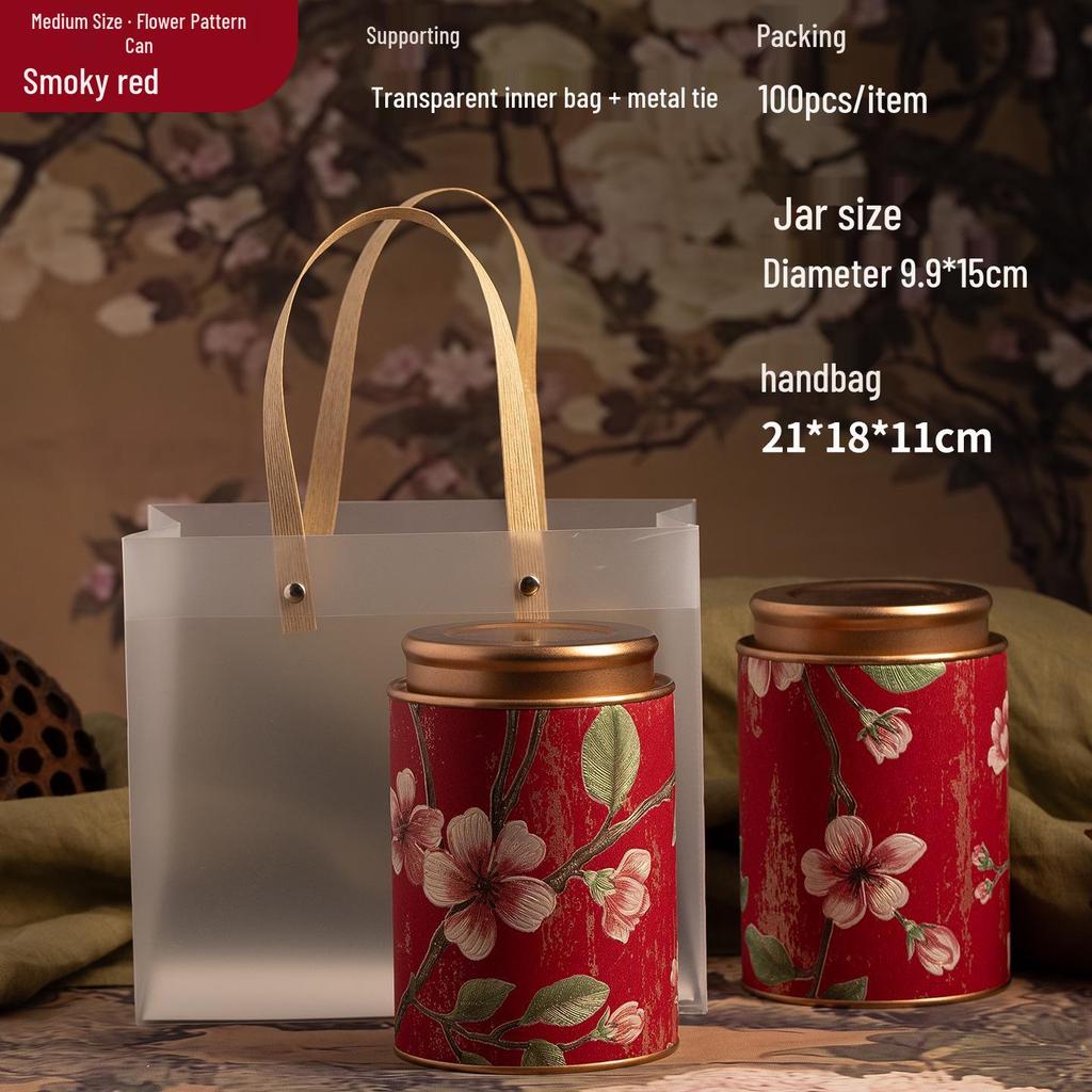 Exquisite Multi-Tea Storage Can: Sealed Container for Black, Green, Jasmine, White, & Oolong Tea.