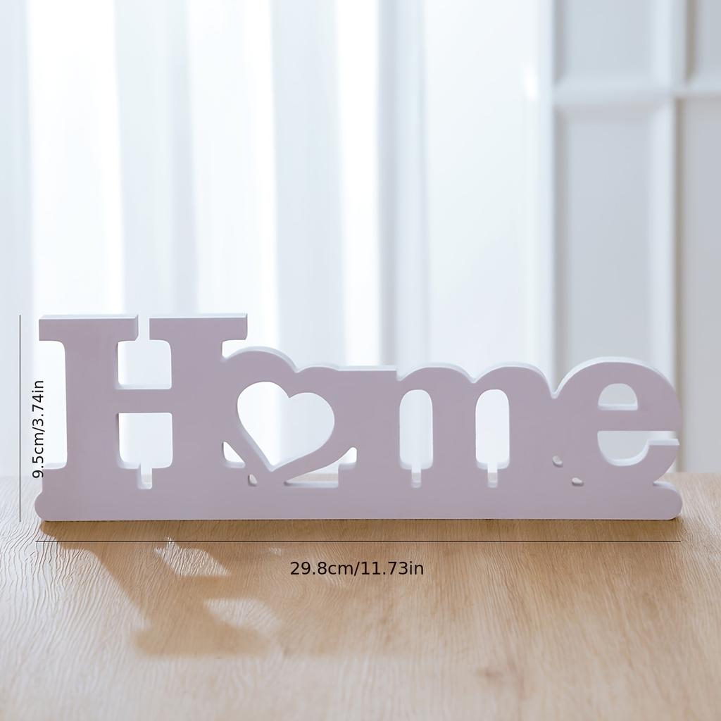 1pc HOME LOVE Logo White Home Design Art Deco Ornament