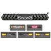 24-inch Devil Eye LED Car Truck Tailgate Lights Red Sequential Rotating LED Light RGB Flashing LED Truck Light Bar