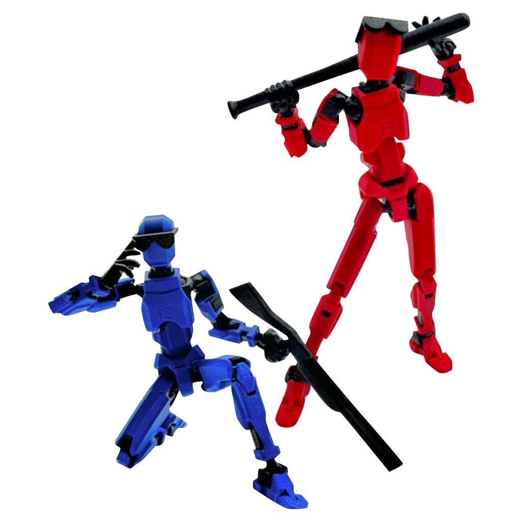 Lucky 13 Figuren Spielzeug Dummy 3D-gedruckte bewegliche Formwandlungsroboter Actionfiguren DIY Mannequin Dekompressionsspielzeug für Jungen Geschenke