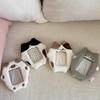 Original Cat Plush Photo Frame for 3 Inch Kpop Anime Card Holder Kitten Ins Polaroid Sleeves Photo Protective Cover Bag Keychain