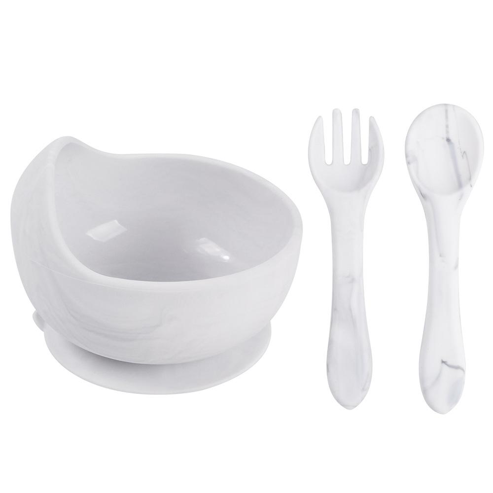 Silicone Suction Baby Bowl & Spoon Set for Feeding and Training