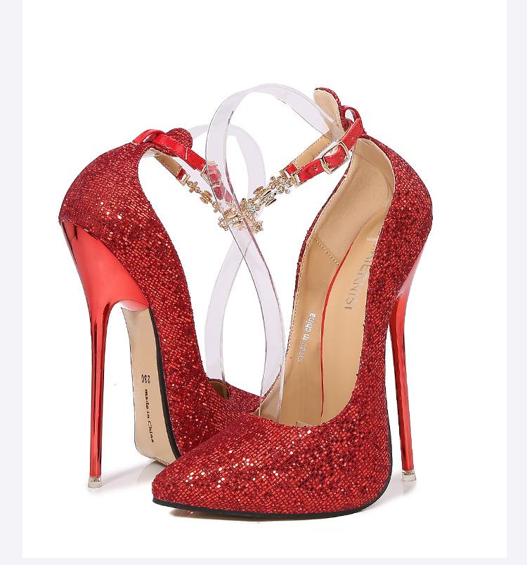 Nowość 16cm Metalowe Szpilki Seksowne Damskie Czółenka Fetysz Modelka Impreza Fabrycznie Dostosowane Unisex Męskie Buty Crossdresser