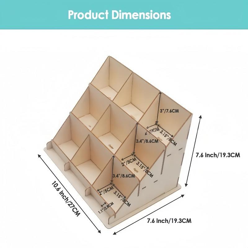 

Wooden Card Display Rack Multi Business Card and Postcard Stand for Craft Shows and Retail Organizers Sturdy Construction