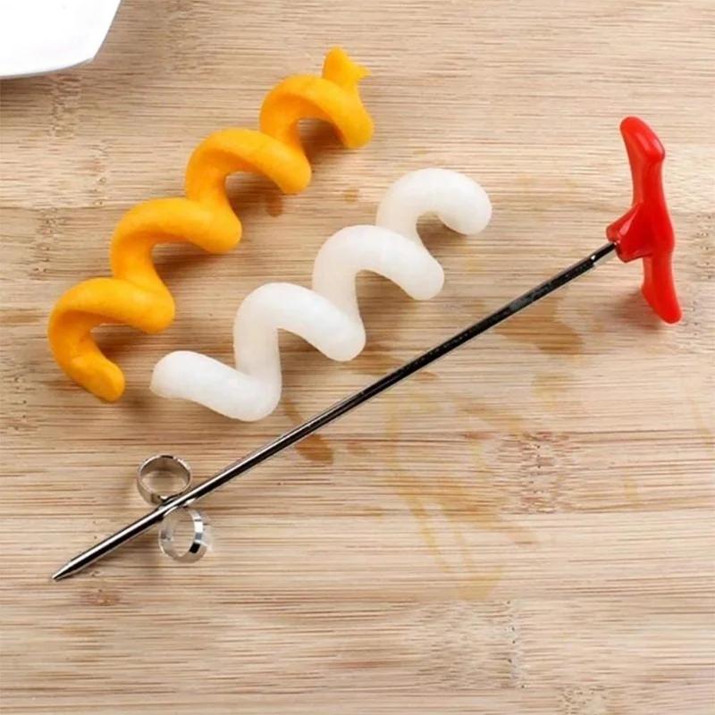 Cutter Slicer Potato Carrot Cucumber Spiral Vegetable Manual Roller French Fry Cutter Making Twist Shredder Grater Cocina Cuisin