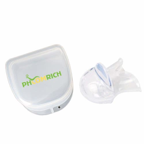 PHCOMRICH Tongue Mouthpiece, Anti-Snoring Aid for Sleep Apnea, Improves Sleep, Includes Case, Reusable