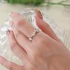 Monograph Butterfly Open Ring Mger0349 14K Gold Plated (White Gold)