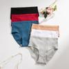 Plus-size Women's Spring and Summer Fashion New Pure Cotton High-waiked Briefs
