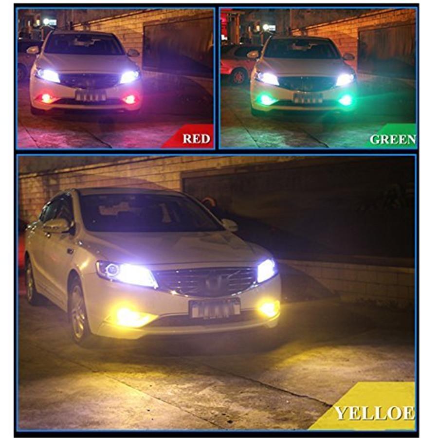 RGB LED Fog Lights with Remote Control Kit