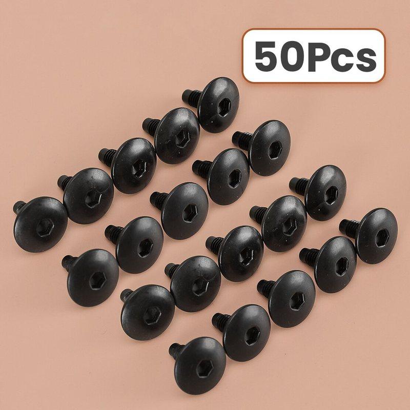 50Pcs M6 Roof Rack Holes Blanking Screws Bolts With Washers WHT006148 Fit for Renault Trucks Trafic Fiat Talento Nissan NV300