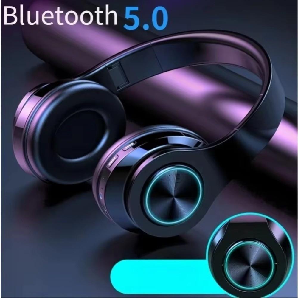 RGB Lighting Noise Cancelling Headphones HIFI Audio Wireless Headphones Sports Use