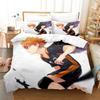 Haikyu Bedding Set Japan Famous Anime Comforter Duvet Cover Quilt And Pillowcase Bed Linen Bedroom Bedclothes Dropshipping Gift