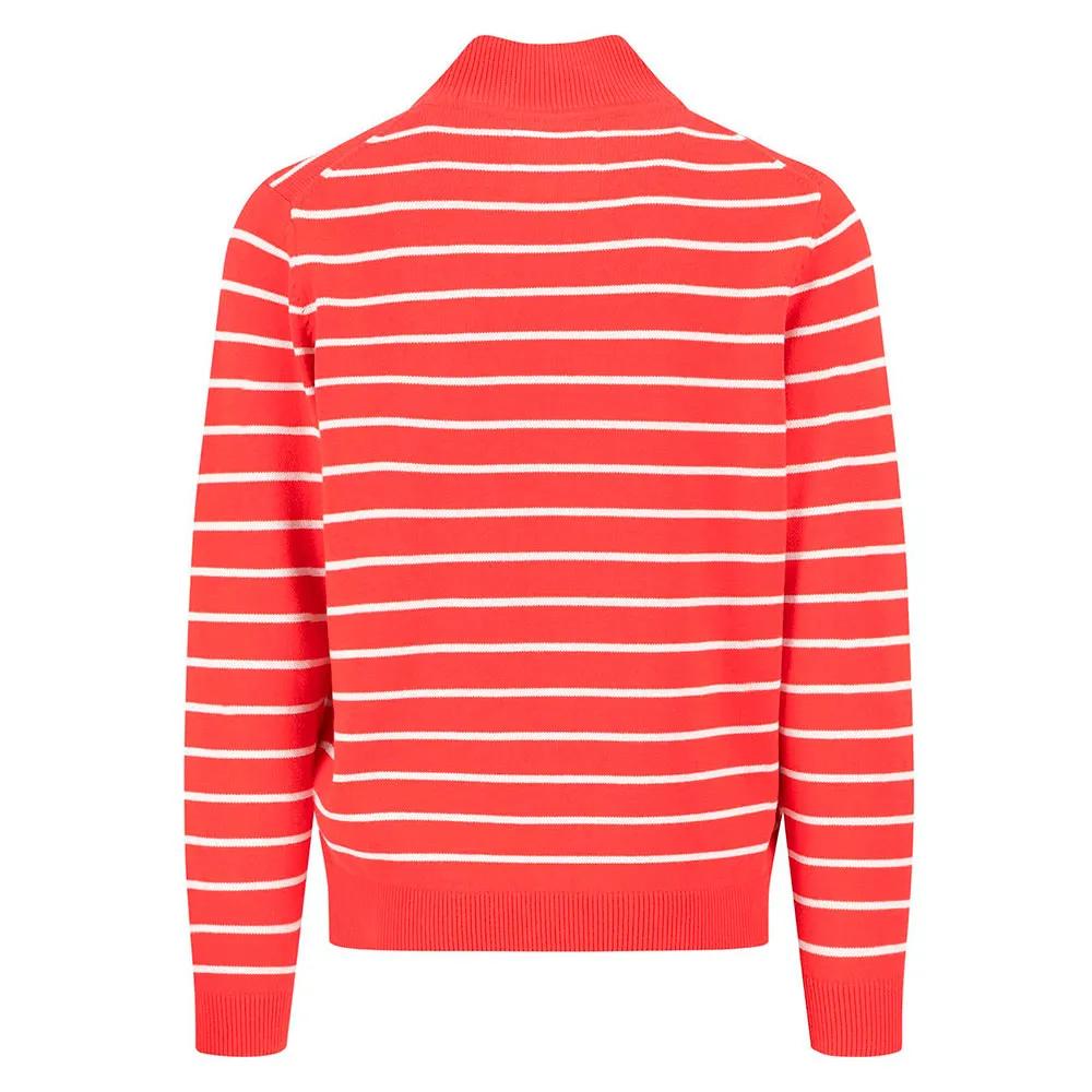 Fynch Hatton Striped Half-Zip Sweater