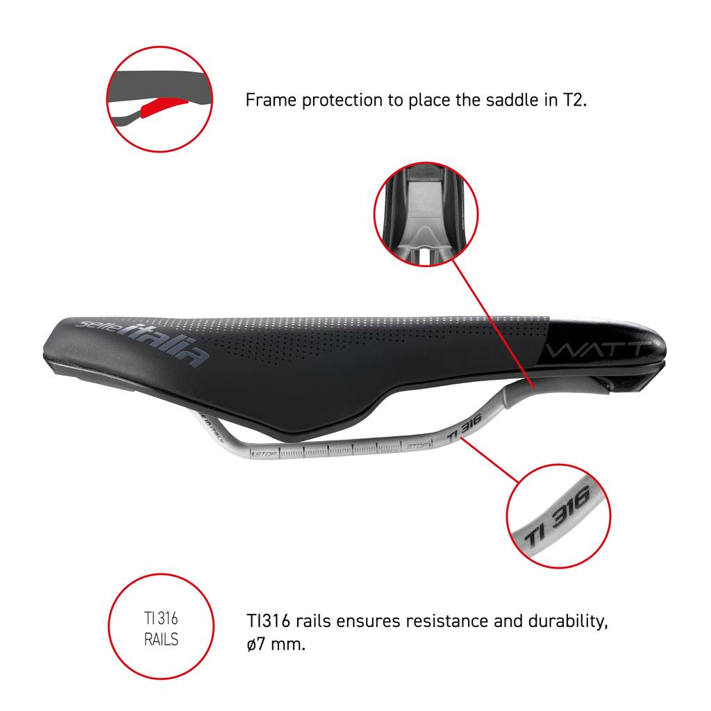 SELLE ITALIA WATT Gel Ti316 S.FLOW