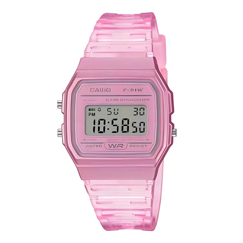 CASIO Customized watch modified series various colored mirrors silver resin case retro small square watch A158WEA-9 modif A158WEA-9 серебряный