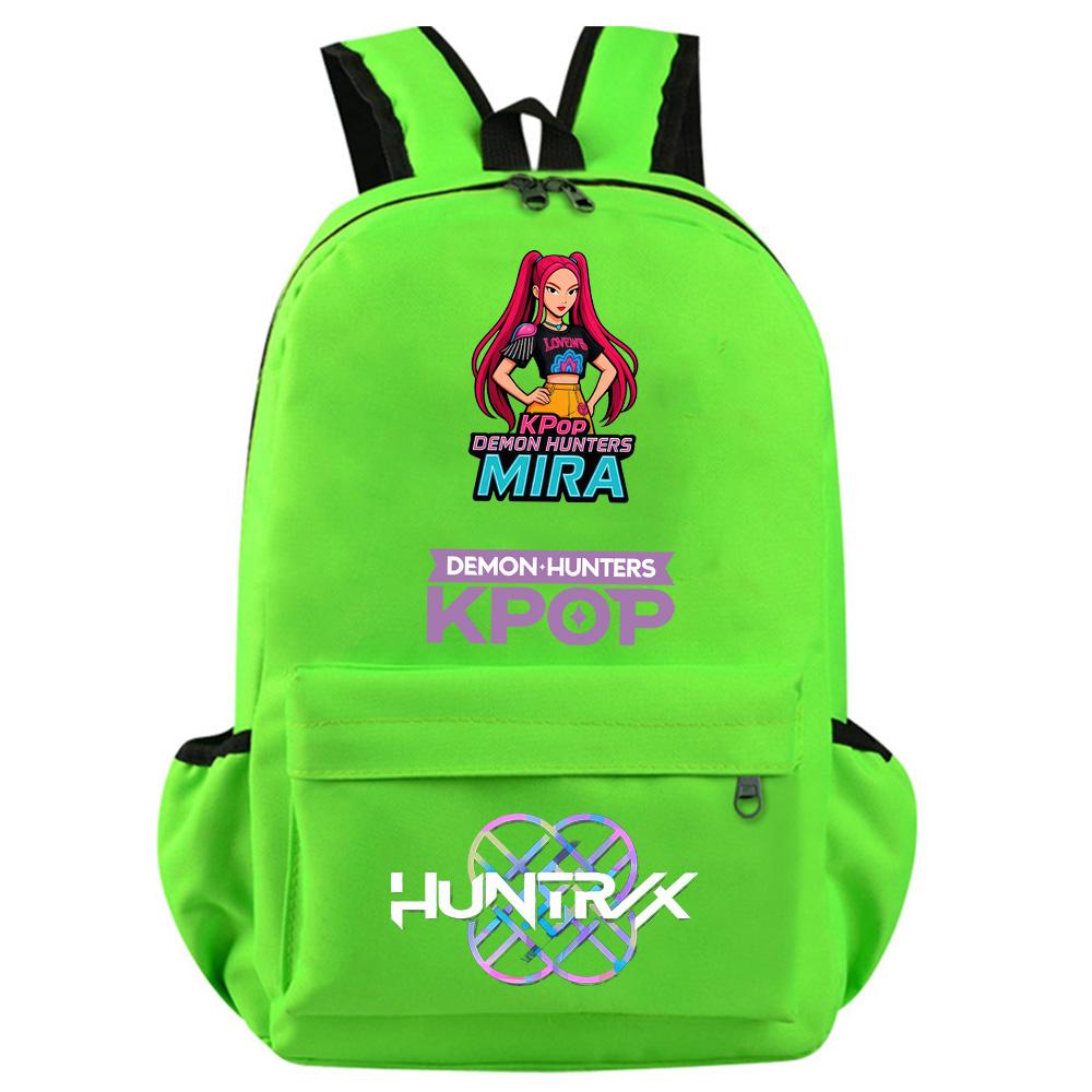 Anime Cartoon Kpop Demon Hunters Printed Backpack for Teenager Student Girl Boy Bookbag Schoolbag Women Large Capacity Travel Bag Kid Gift Mochila