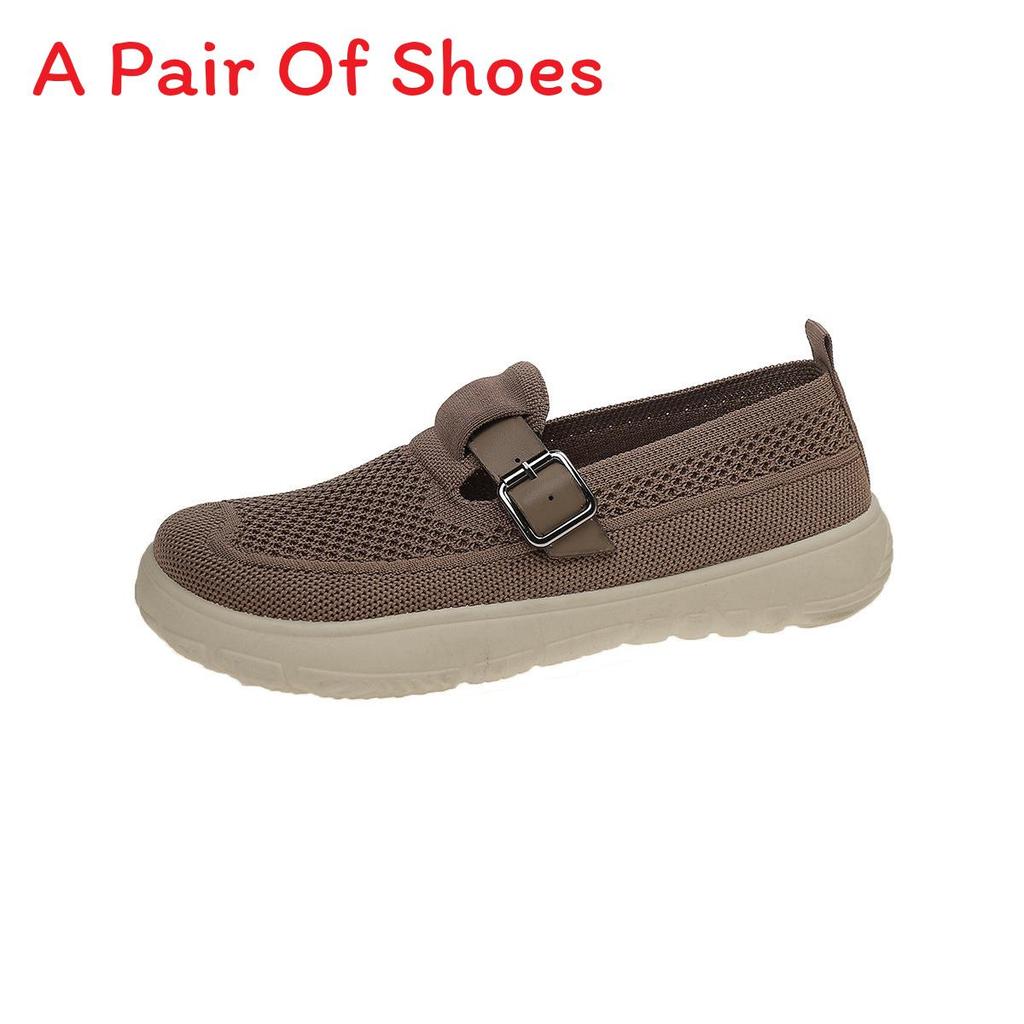 Fall Womens Canvas Casual Loafers With Rubber Sole And Low Heel For Daily Wear