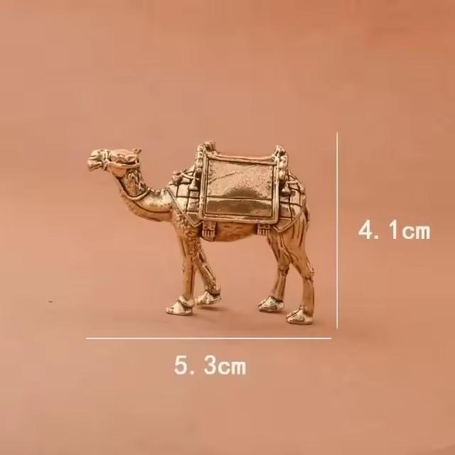 

Vintage Brass Camel Figurine Miniature Desktop Craft Home Decor Heavy Cute Animal Statue Home Accessories